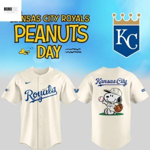 Kansas City Royals Peanuts Snoopy Baseball Jersey