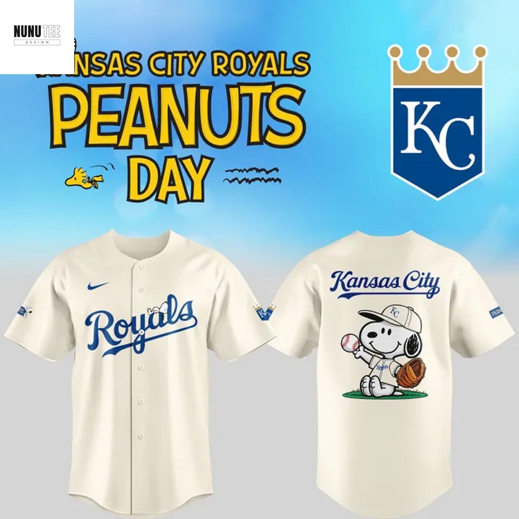 Kansas City Royals Peanuts Snoopy Baseball Jersey Kansas City Royals Peanuts Snoopy Baseball Jersey