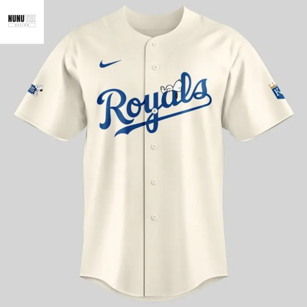 Kansas City Royals Peanuts Snoopy Baseball Jersey