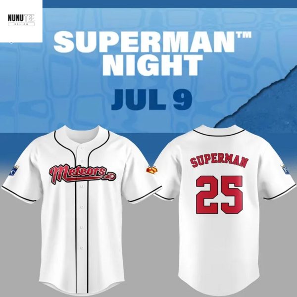 Kansas City Royals Superman Night Metropolis Meteors Baseball Jersey