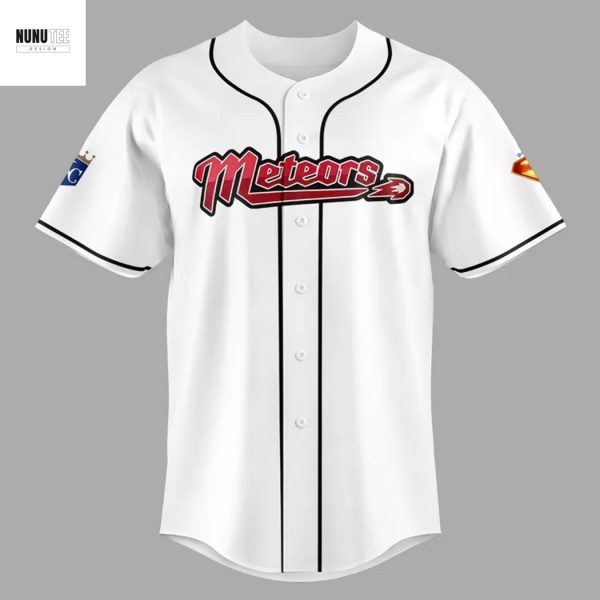 Kansas City Royals Superman Night Metropolis Meteors Baseball Jersey