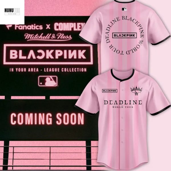 Los Angeles Dodgers x Blackpink World Tour Deadline Baseball Jersey