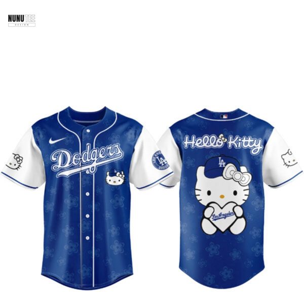 Los Angeles Dodgers x Hello Kitty NIGHT Baseball Jersey