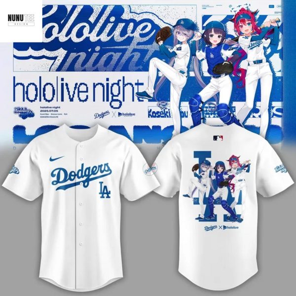 Los Angeles Dodgers x Hololive En Night Baseball Jersey