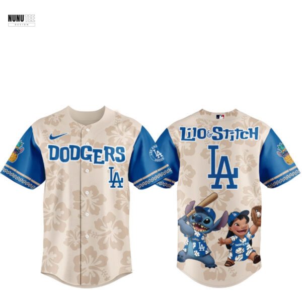 Los Angeles Dodgers x Lilo & Stitch 2025 Baseball Jersey