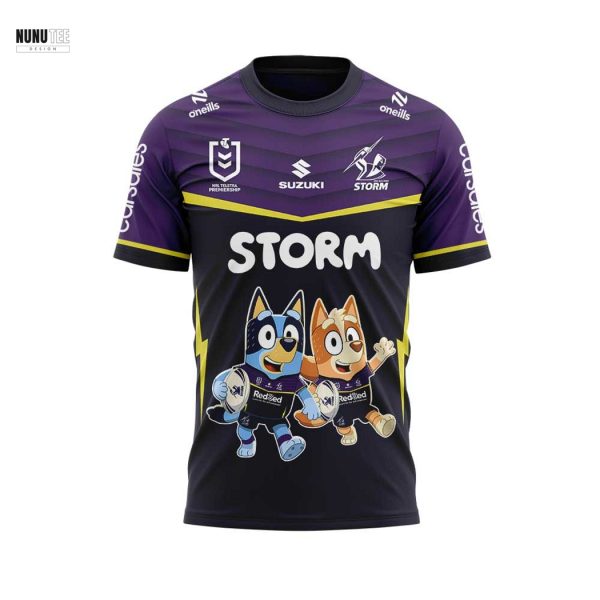 Melbourne Storm Bluey And Bingo 3D T-Shirt
