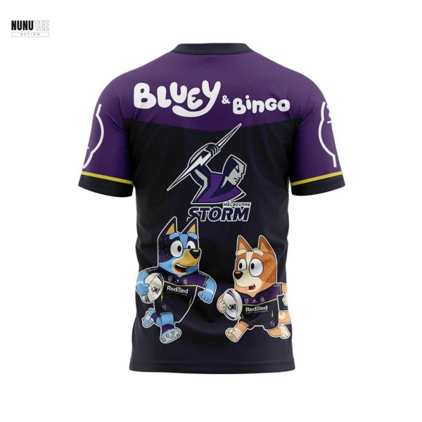 Melbourne Storm Bluey And Bingo 3D T-Shirt