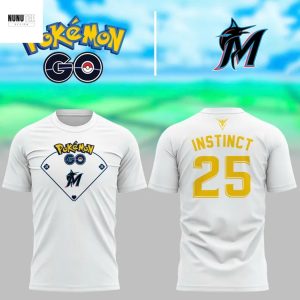 Miami Marlins Pok Emon Go Team Instinct 3D T-Shirt