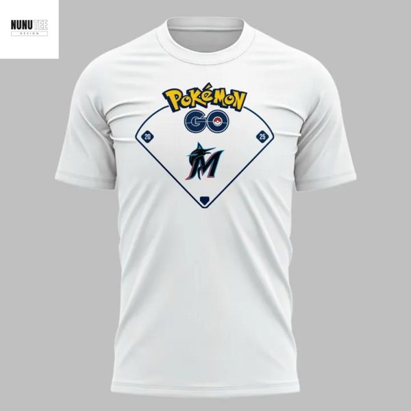 Miami Marlins Pok Emon Go Team Instinct 3D T-Shirt