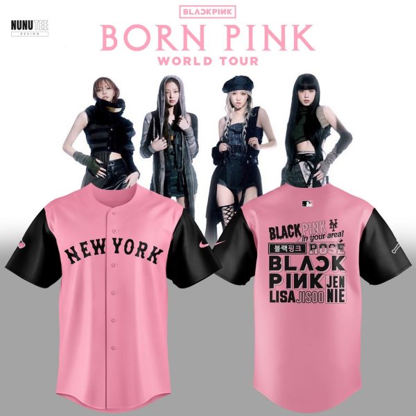 New York Mets Blackpink World Tour Baseball Jersey