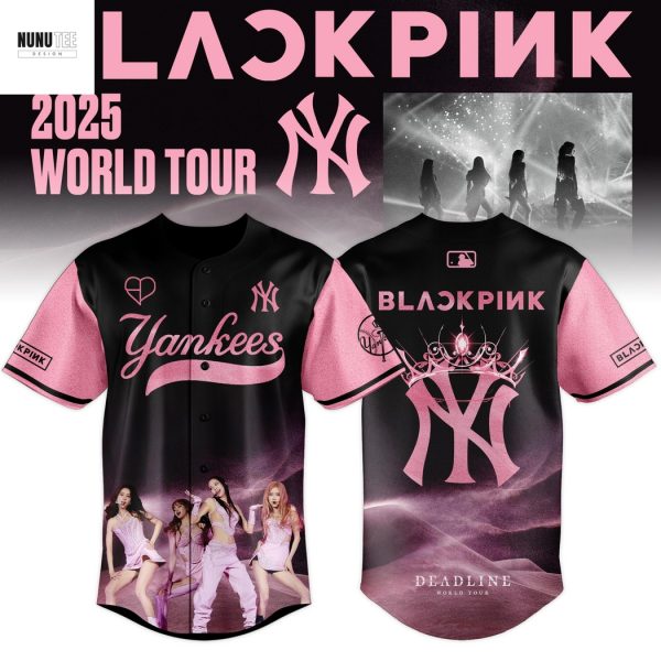 New York Yankees x BlackPink 2025 World Tour Baseball Jersey