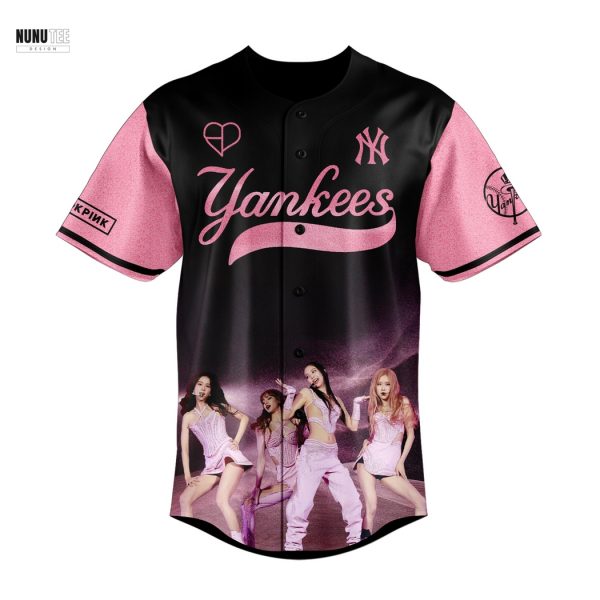 New York Yankees x BlackPink 2025 World Tour Baseball Jersey