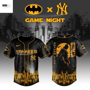 New York Yankees x DC Batman Game Night Baseball Jersey