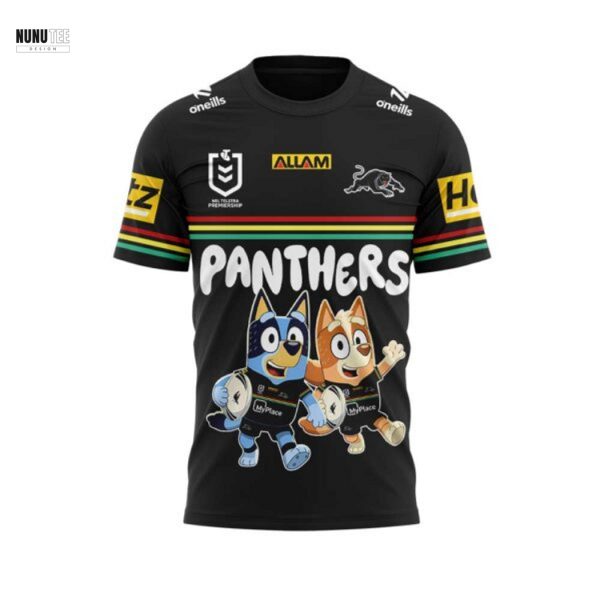 Penrith Panthers Bluey And Bingo 3D T-Shirt