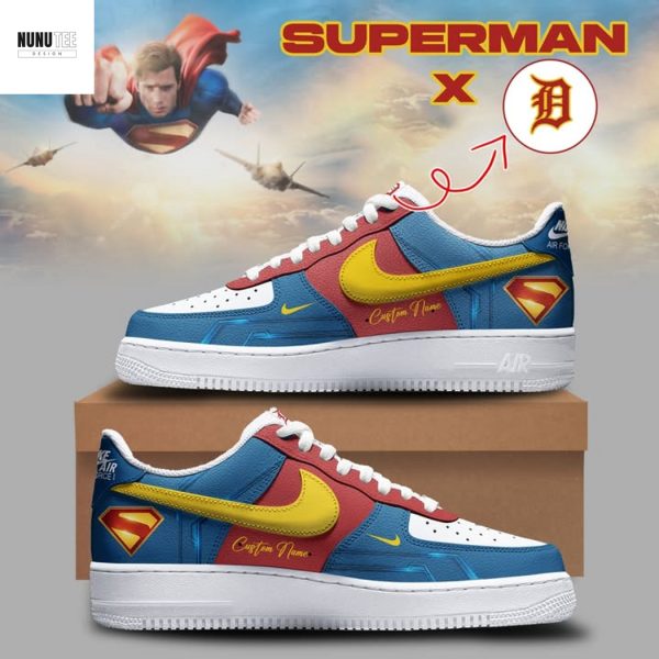 Personalized Detroit Tigers x Superman Air Force 1