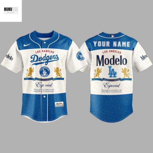 Personalized Los Angeles Dodgers x Modelo Especial Version 2025 Baseball Jersey