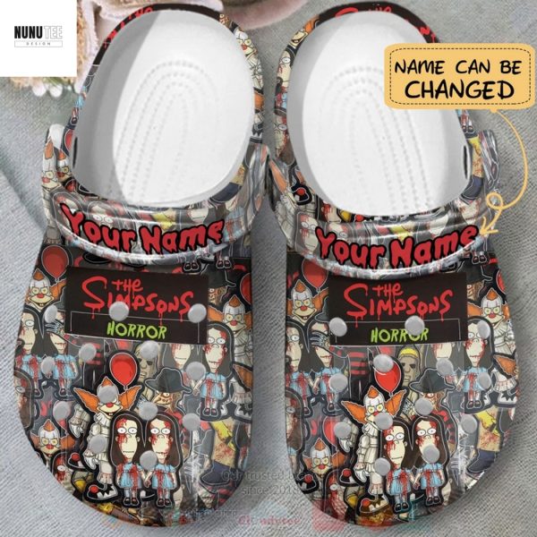 Personalized The Simpsons Horror Crocs