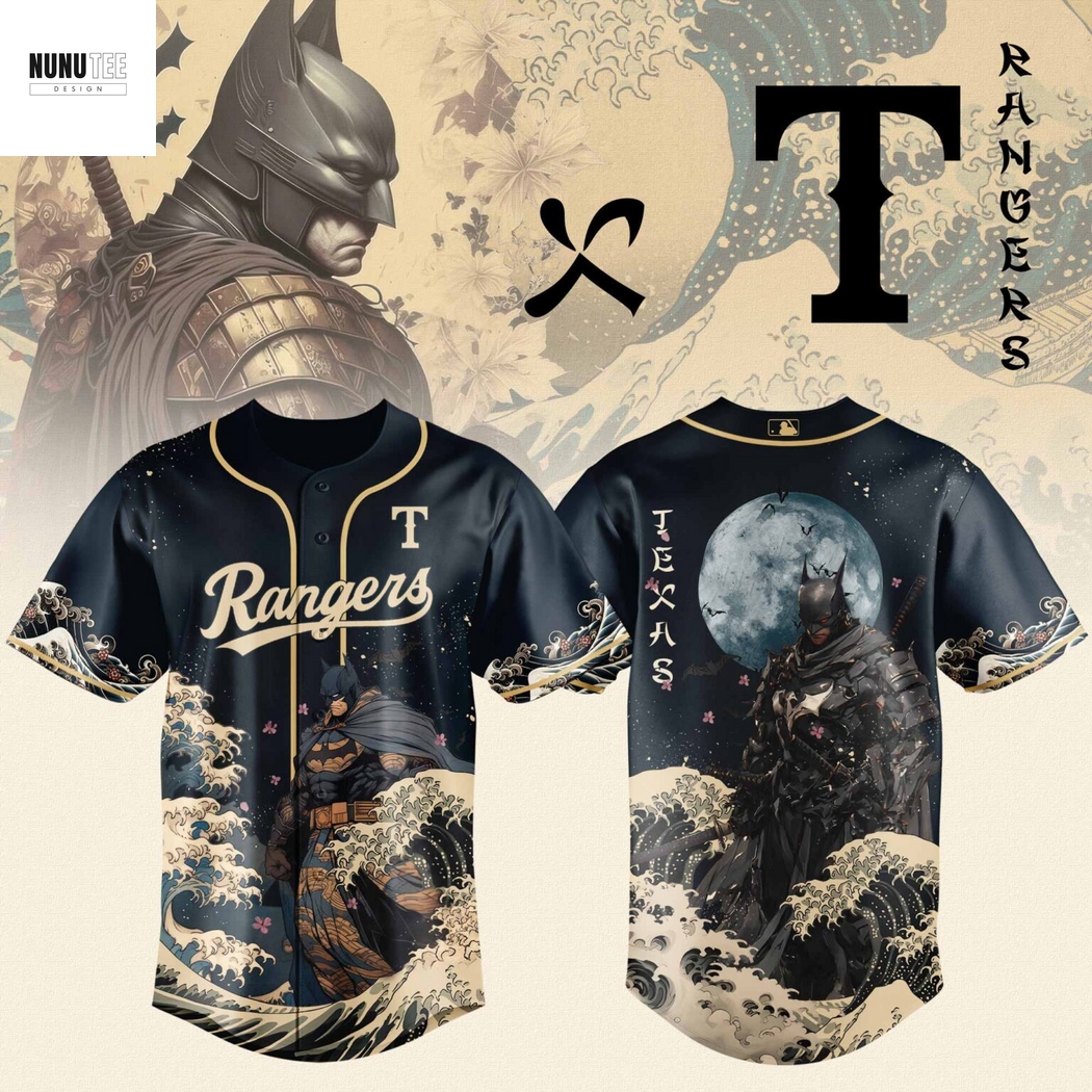 Texas Rangers Batman Baseball Jersey Texas Rangers Batman Baseball Jersey